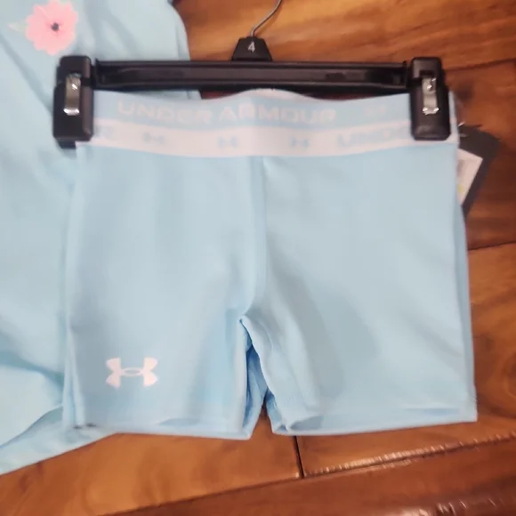 Under Armour Blue Rashguard Matching Set - Picture 3 of 3